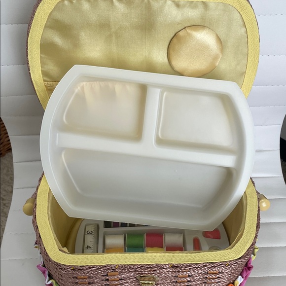 Colorful Woven Sewing Basket - Picture 8 of 10